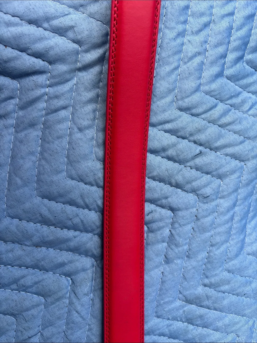 Men's Red Leather Belt with Polished Buckle Fredrico Leone